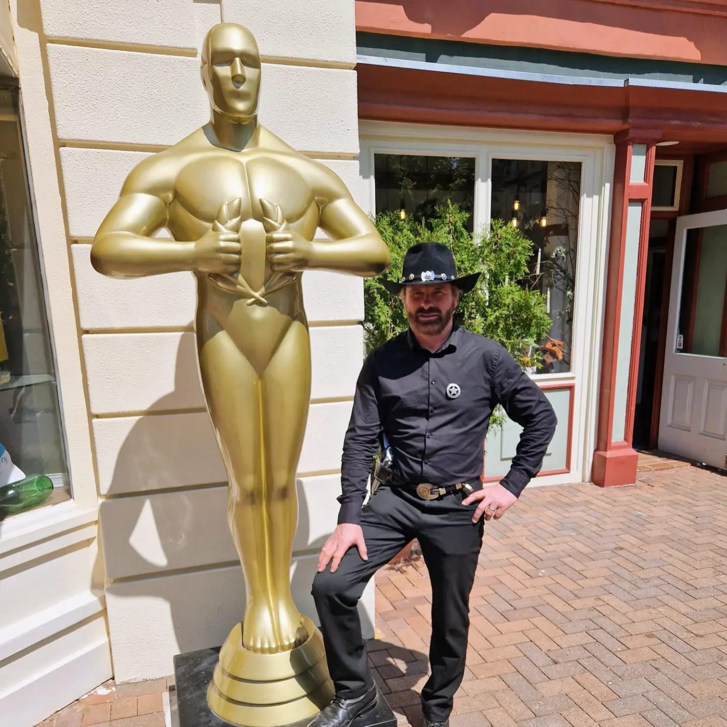 Chuck Norris Double im Movie Park Bottrop Kirchhellen.