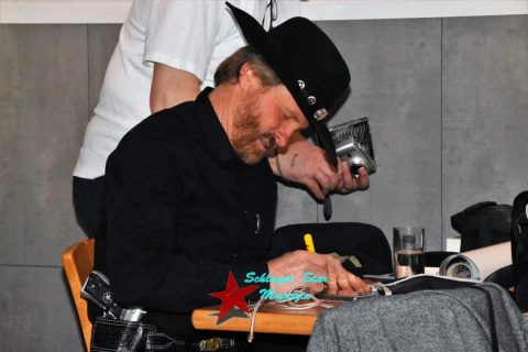 Chuck Norris Double für eine Charity Veranstaltung für Krebs kranke Kinder in Aachen.