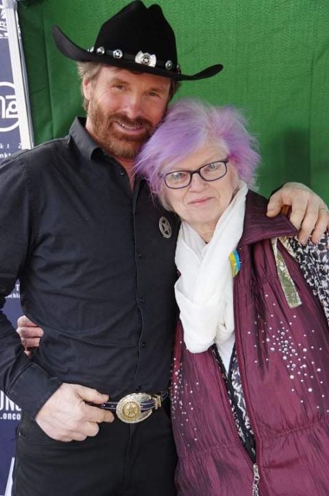 Chuck Norris Double bei der Charity Veranstaltung in Hilden für die Ukraine.