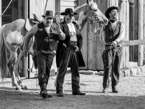 Offizieller Chuck Norris Double mit Andy Bausch am Set von Make it Short
