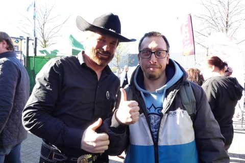 Chuck Norris Double bei der Charity Veranstaltung in Hilden für die Ukraine.