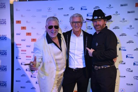 Chuck Norris Double bei dem Eurecio Filmfest.