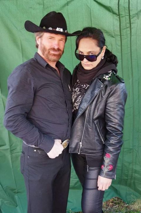 Chuck Norris Double bei der Charity Veranstaltung in Hilden für die Ukraine.