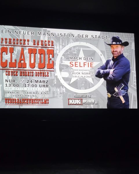 Chuck Norris Double auf dem Straßenfest in Pfungstadt