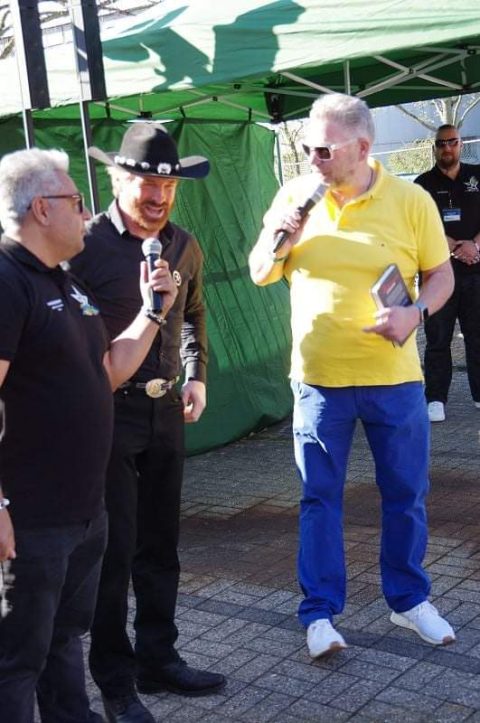 Chuck Norris Double bei der Charity Veranstaltung in Hilden für die Ukraine.