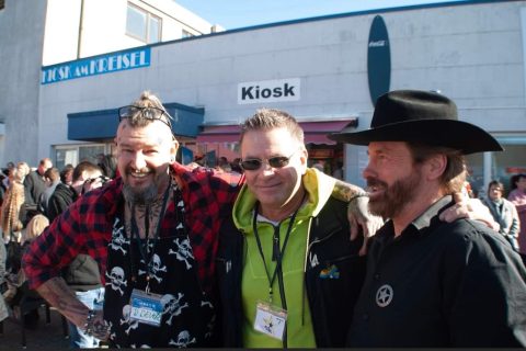 Chuck Norris Double bei der Charity Veranstaltung in Hilden für die Ukraine.