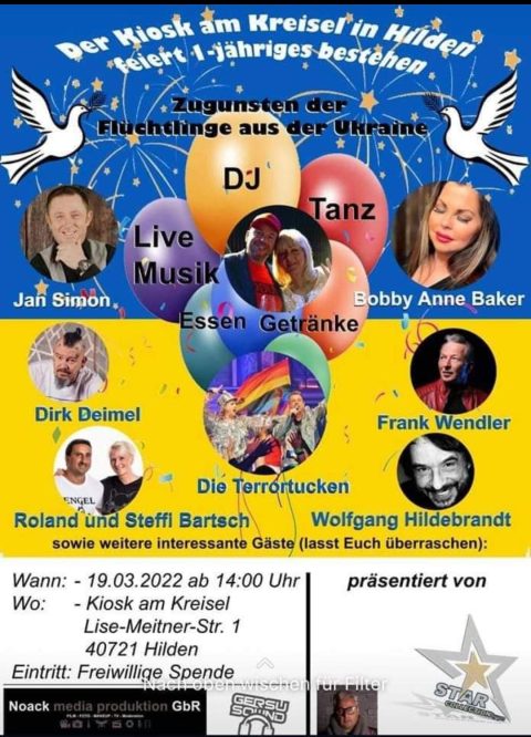 Chuck Norris Double bei der Charity Veranstaltung in Hilden für die Ukraine.