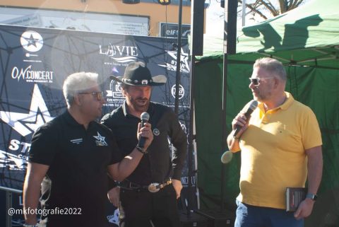 Chuck Norris Double bei der Charity Veranstaltung in Hilden für die Ukraine.