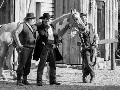 Offizieller Chuck Norris Double mit Andy Bausch am Set von Make it Short