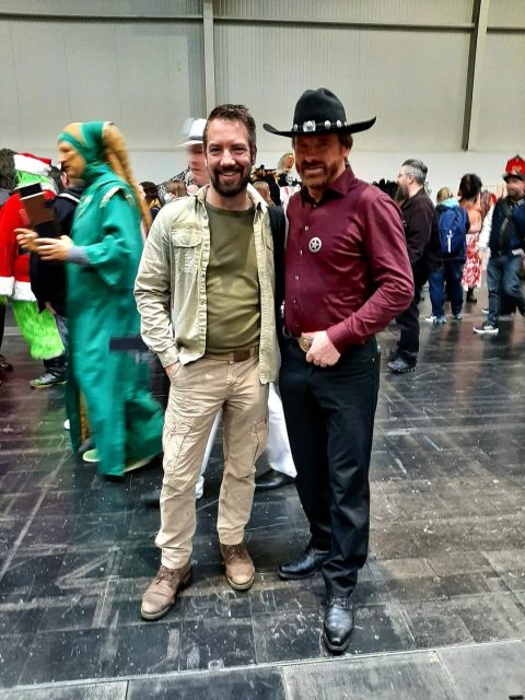 Chuck Norris Double im Interview mit Puffpaff auf der Comic Con Dortmund 2022