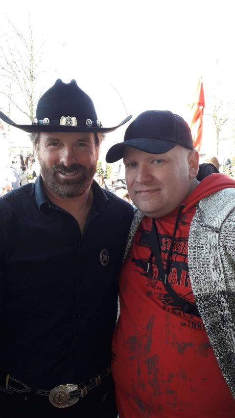 Chuck Norris Double bei der Charity Veranstaltung in Hilden für die Ukraine.
