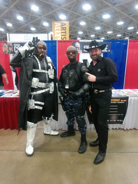 „Jean-Claude Olinger als Chuck Norris Double bei der Fan Expo Dallas“