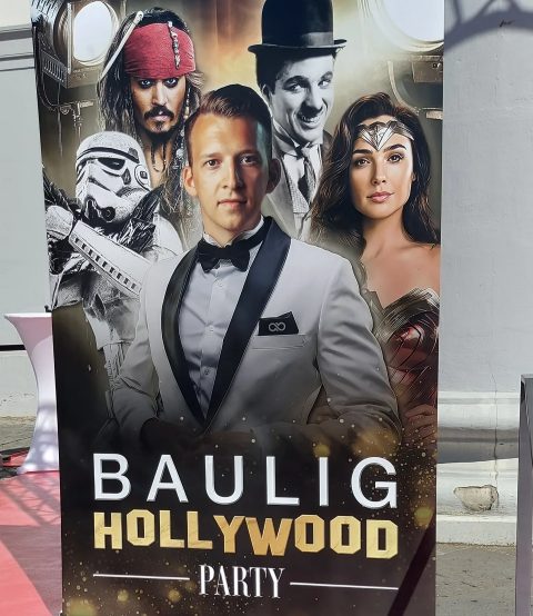 Chuck Norris Double Olinger Jean-Claude auf Hollywood-Party im Schloss Koblenz