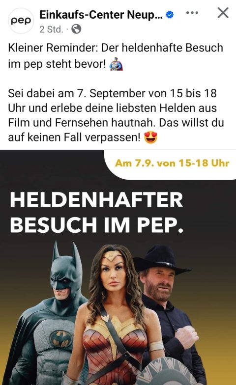 Chuck Norris Double zu Gast im PEP-Kaufhaus München