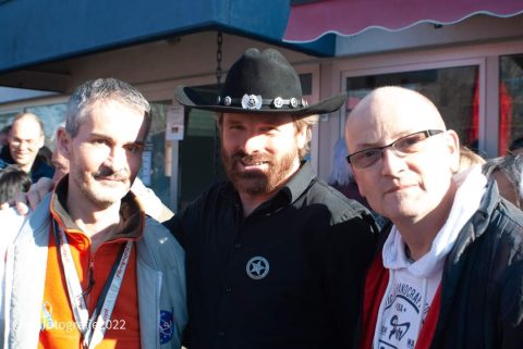 Chuck Norris Double bei der Charity Veranstaltung in Hilden für die Ukraine.