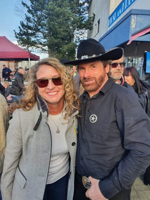 Chuck Norris Double bei der Charity Veranstaltung in Hilden für die Ukraine.