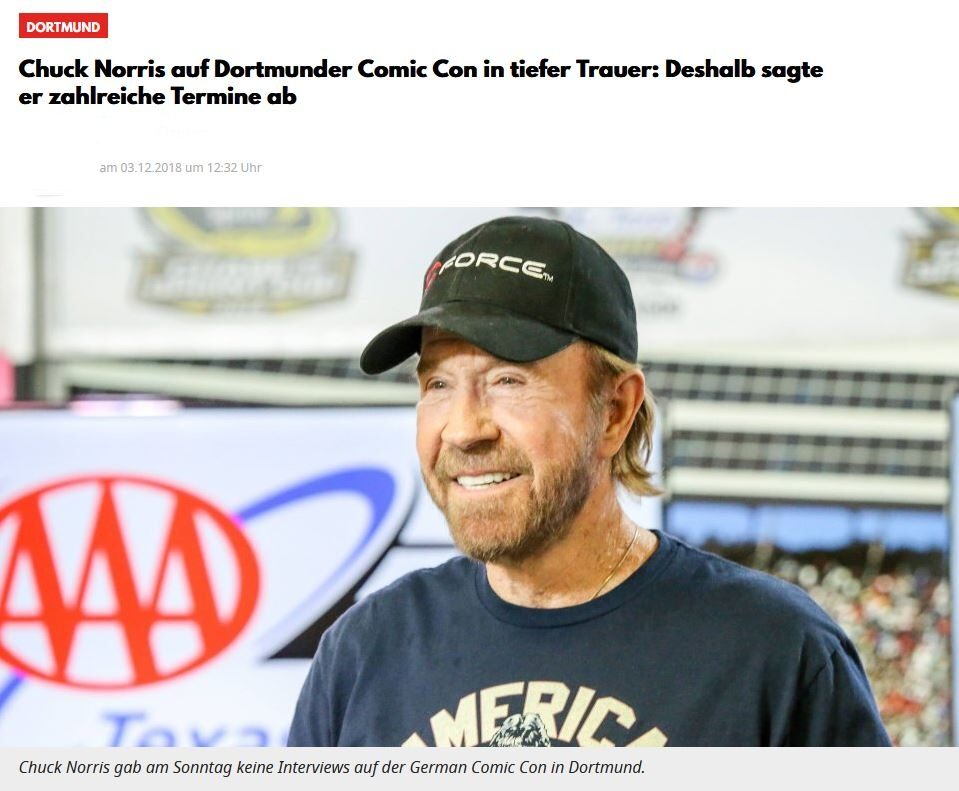 Chuck Norris Double im Gespräch mit der Zeitung DERWESTEN